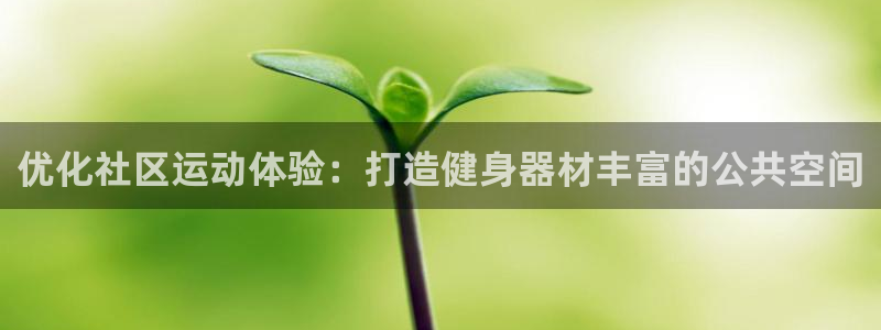 尊龙人生就是博一下下：优化社区运动体验：打造健身器材