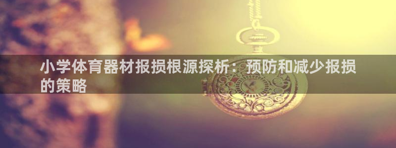KB88凯时官网登录：小学体育器材报损根源探析：预防