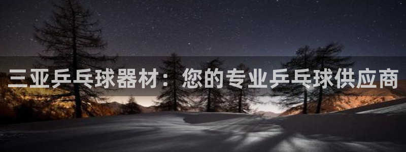 尊龙凯时不给提现怎么办：三亚乒乓球器材：您的专业乒乓