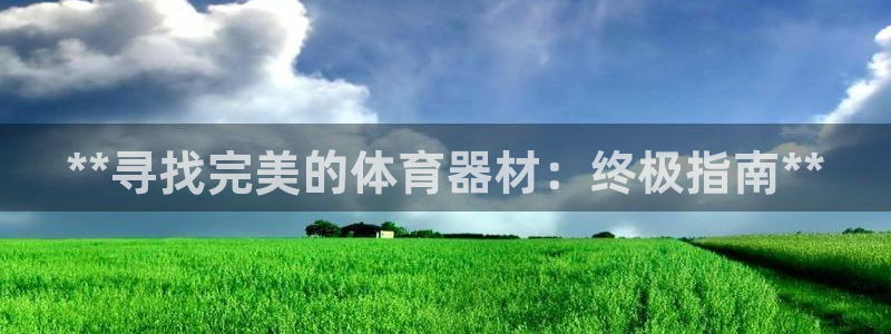 尊龙平台有谁玩过：**寻找完美的体育器材：终极指南*