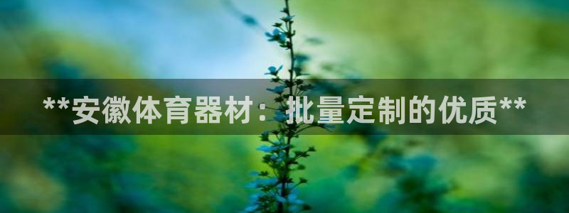 尊龙coming to my own：**安徽体育器