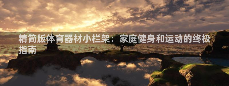 尊龙登录首页：精简版体育器材小栏架：家庭健身和运动的