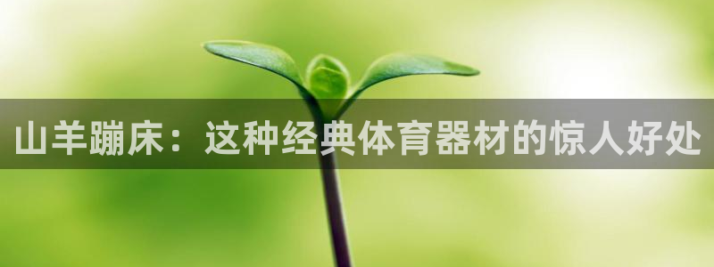凯时登录：山羊蹦床：这种经典体育器材的惊人好处