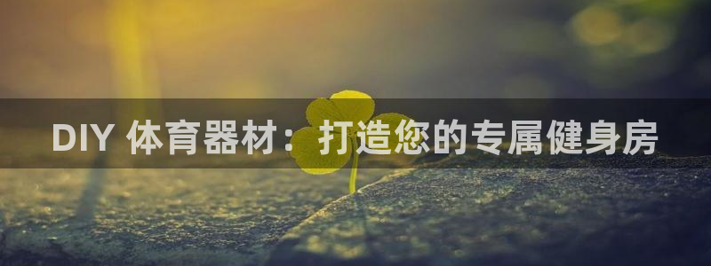 尊龙人生就是博d88官方网站：DIY 体育器材：打造