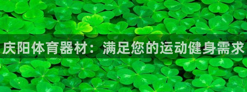 尊龙网页：庆阳体育器材：满足您的运动健身需求